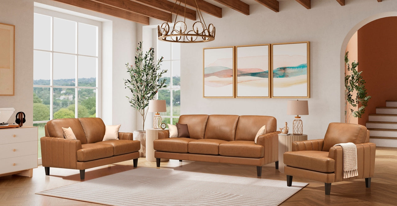 Cassia Leather Sofa Collection